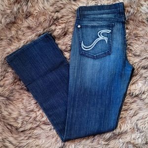 Rock & Republic Dark Denim Jean's Size 30 Inseam 32 Like New Condition